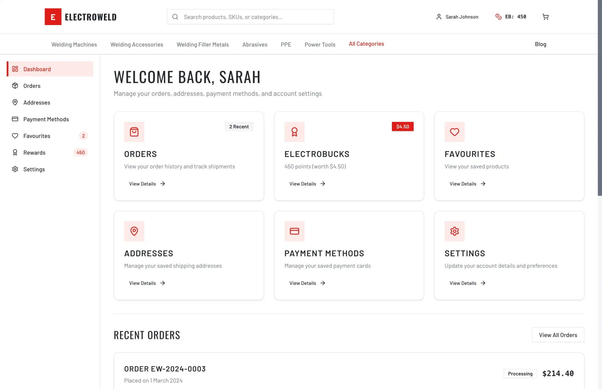 Online Storefront app built with Creatr